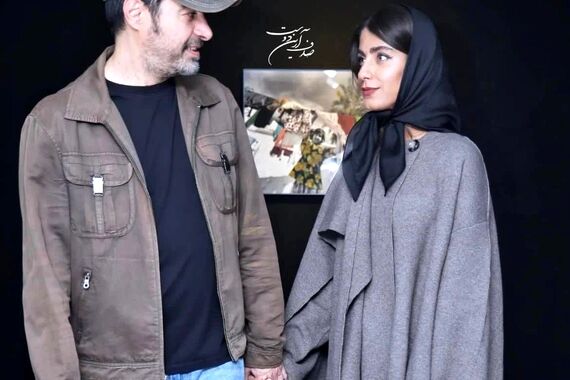شهاب حسینی و همسر دومش با تیپ های چنجالی در یک مراسم