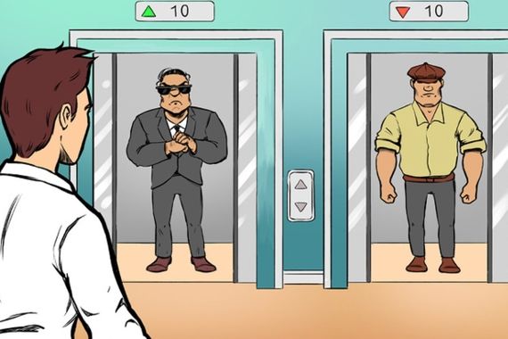 تست هوش قاتل و آسانسور | اگر باهوشی بگو کدام آسانسور امن‌تر است؟