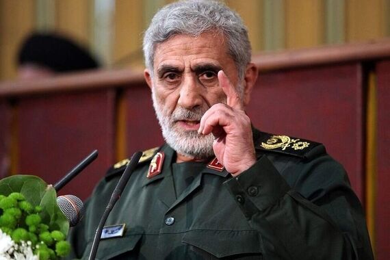 سردار قاآنی در مراسم استقبال شهید نیلفروشان در فرودگاه مهرآباد