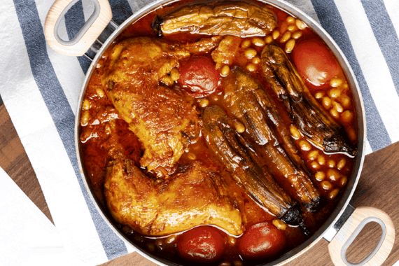 امروز ناهار چی بپزم؟ | طرز تهیه خورشت مرغ و بادمجون با غوره فراوون 