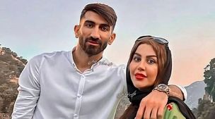 لباس گنگ زن علیرضا بیرانوند تو متل قو همه رو آچ مز کرد | خانم با این همه عمل زیبایی شده عین 20 ساله ها