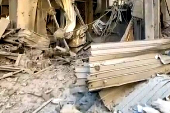 فیلم لو رفته از بمباران جایگاه سید حسن نصرالله