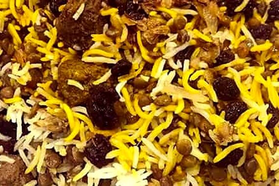 امروز ناهار چی بپزم؟ | طرز تهیه عدس پلو با گوشت تکه‌ای
