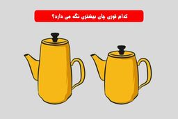 تست هوش | کدوم کتری آب بیشتری می‌گیرد ! 